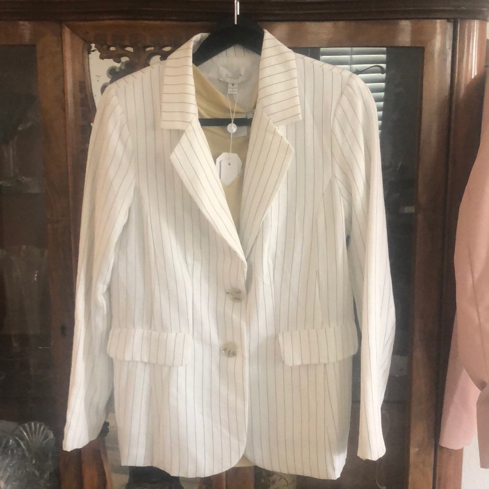 Pin striped blazer in medium